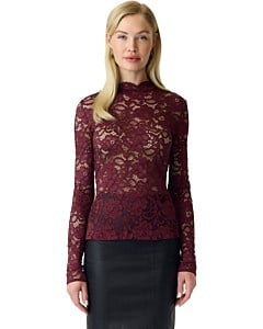 YASLACEY LS LACE TOP S. NOOS Port Royale