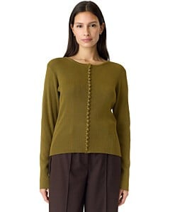 YASSIANA LS KNIT PULLOVER S. Fir Green