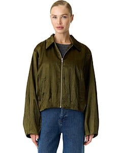 YASTIRA LS BOMBER JACKET S. Dark Olive