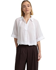 Blouse met gevlochten details PURE WHITE