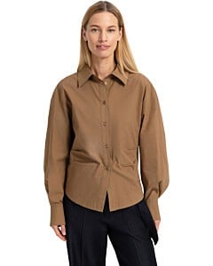 Blouse met tailleaccent OTTER BROWN