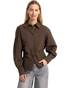 Blouse met tailleaccent SLATE BLACK BROWN