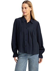 Blouse met plooidetails CAT BLACK