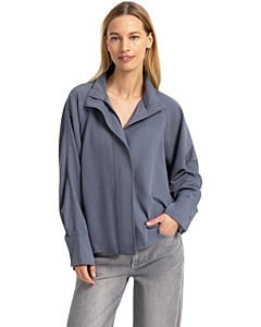 Blouse met hoge hals ARCTIC SEAL GREY