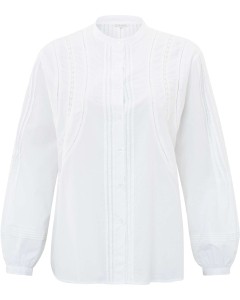 Soft poplin blouse PURE WHITE