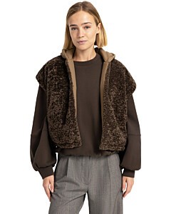 Omkeerbare bodywarmer SLATE BLACK BROWN