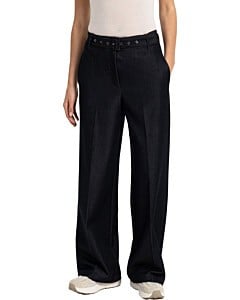 Broek met ceintuur CAT BLACK