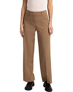 Pantalon met rechte pijpen OTTER BROWN MELANGE