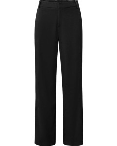 Wide leg trousers with slit black