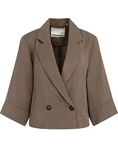 Blazer met kimonomouwen WASHED BROWN