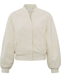 Woven bomber jacket WOOL WHITE