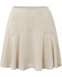 Mini skirt with print mocha meringue sand