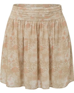 Mini skirt with floral print summer sand dessin