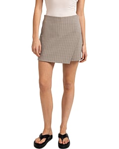 Geruite minirok BEIGE DESSIN