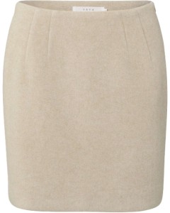 Soft mini skirt beige melange