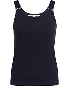 Singlet met ringdetails NAVY BLAZER BLUE