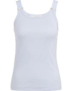 Singlet met ringdetails ICE BLUE