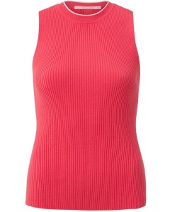 Rib knitted tank top CORAL PARADISE PINK