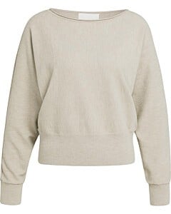 Trui met boothals PURE CASHMERE GREY