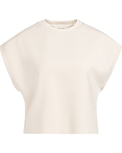 Mouwloze boxy sweater CLOUD CREME WHITE