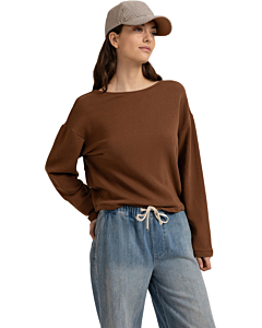 Sweater met gedraaid detail PARTRIDGE BROWN
