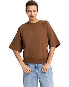 Sweater met raglanmouwen BISON BROWN