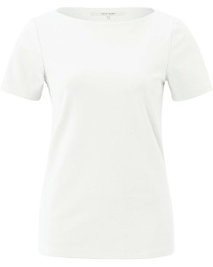 T-shirt with boatneck star white