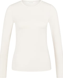 Katoenen longsleeve shirt BIRCH BEIGE