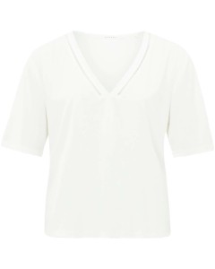 T-shirt with V-neck OFF WHITE
