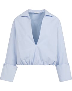 Blouse met ballonzoom ICE BLUE