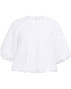 T-shirt met ballonmouwen PURE WHITE