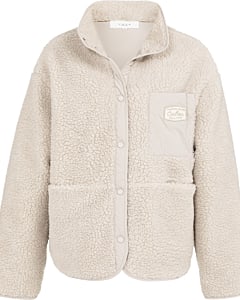 Teddy jack met nylon borstzak HEATHER GREY