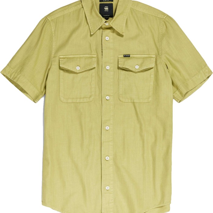 bibliotheek huilen Buurt G-star Raw Marine slim shirt s\s leek green D19751-7647-D854 | VTMode