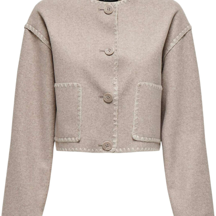 Only ONLELBA LIFE SCALLOP EDGE JACKET OTW Simply Taupe/ 15337586 Only ONLELBA LIFE SCALLOP EDGE JACKET OTW Simply Taupe/ 15337586