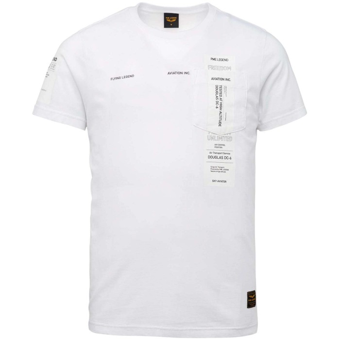 tarief Verspreiding Vorige PME Legend Short sleeve r-neck single jersey bright white PTSS2205589-7003  | VTMode