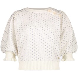 Fabienne Chapot Love short sleeve pullover cream CLT-203-PUL-SS23-1003 ...