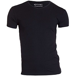 Bodyfit t-shirt v-neck black-2 s