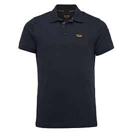 Short sleeve polo cotton elastan p sky captain