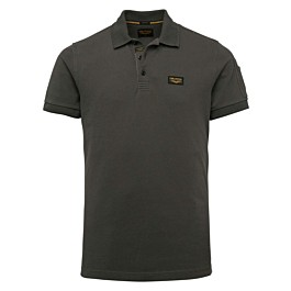 Short sleeve polo cotton elastan p beluga