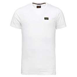 Short sleeve r-neck cotton elastan bright white-3 m