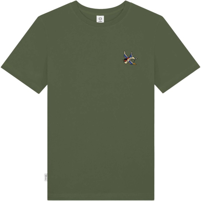 T-shirts green & adam bird aplic