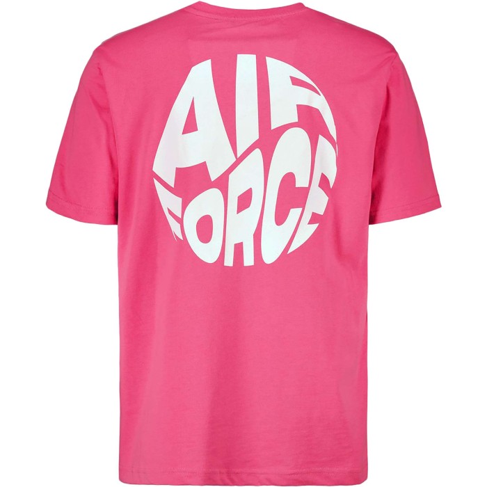 Round airforce fb t-shirt magenta