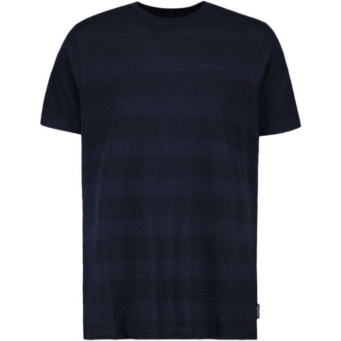 T-shirt striped mix dark navy blue
