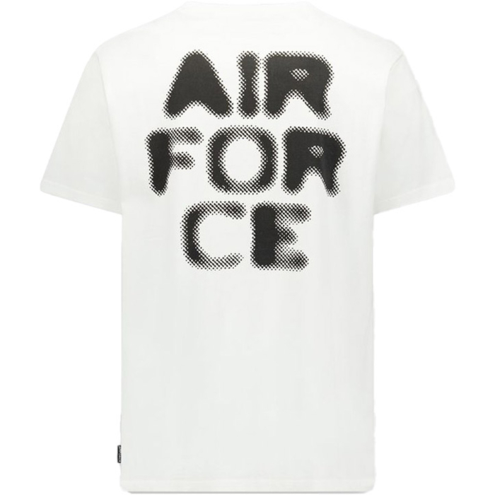 Hazy round T-shirt White/true black