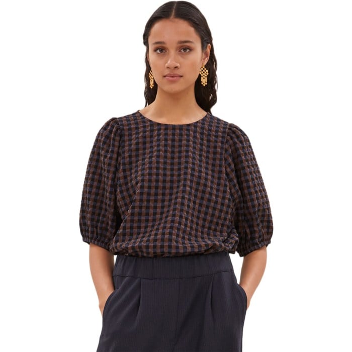 Jet Check Blouse Little Check