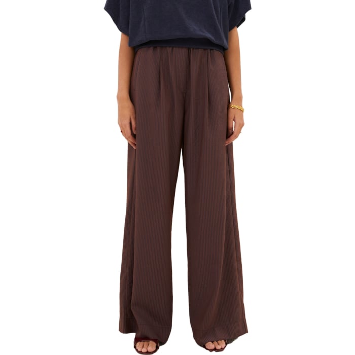 celin tan stripe pants