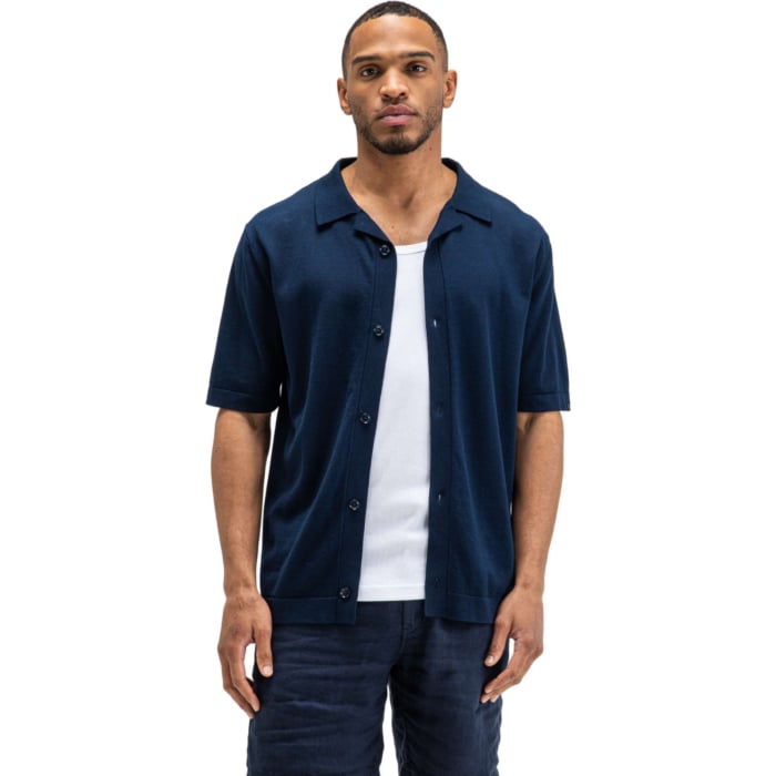 Clifde Knit Shirt Alaska Blue
