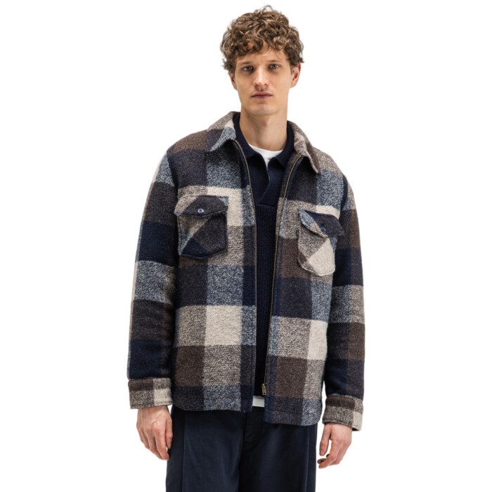 Vance Wool Check Overshirt