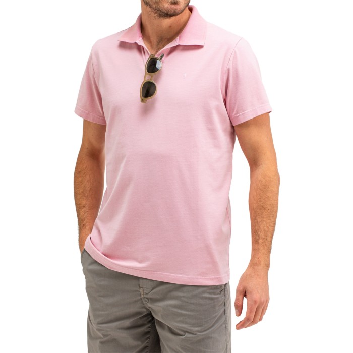 Alain Jersey Polo Flamingo Pink