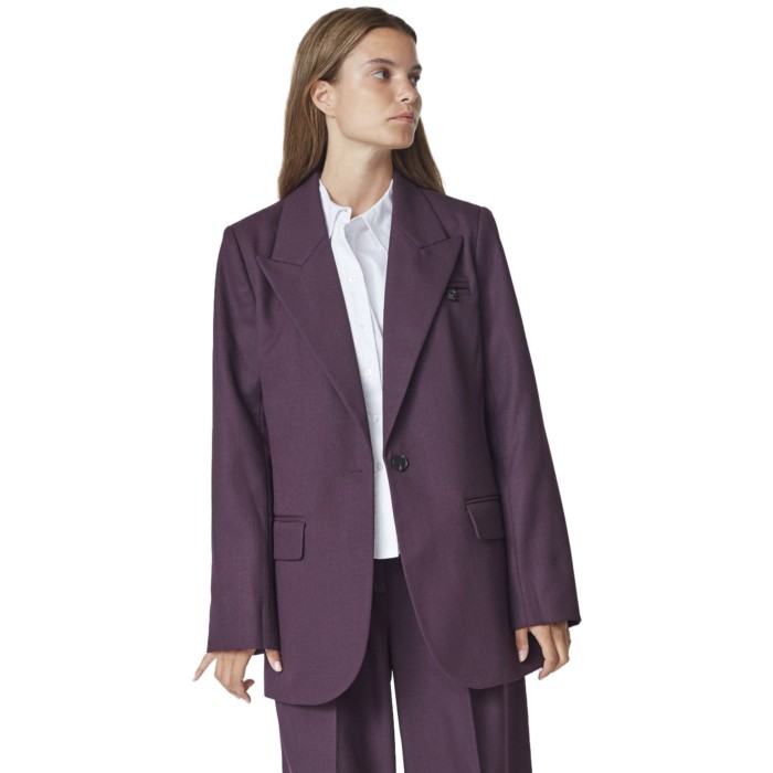 AlmiraCC fitted blazer plum
